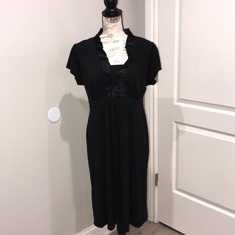 Black maternity dress